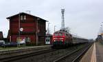 218 333 und 344 mit dem IC 2311 in Langenhorn 26.12.17