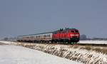 DB 218 470 und 344 mit IC 2375 unterwegs Richtung Hamburg.