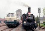 DB 218 124-6 und FSF 654 Niebüll NVAG 30.05.1984