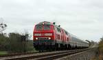 DB 218 344 und DB 218 834 mit dem IC 2072 aus Dresden auf dem Weg nach Westerland.