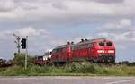 DB 218 473-7 und 385-3 mit SyltShuttle, Lehnshallig 14.06.2020