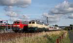 RPRS 218 489+490 und DB 218 832-4 Niebüll 22.07.2020