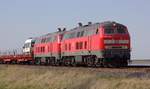 DB 218 390 und 837 Wiedingharder Neuer Koog 18.04.2021