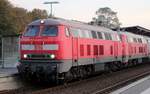 Marschbahn Gastlok aus Karlsruhe...DB 218 208-7(REV/MMF/22.02.18), Niebüll 10.10.2018