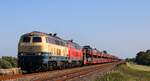 RPRS 218 480 und DB 218 390 mit Autozug nach Westerland.