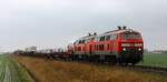 DB 218 837-3 und 390-9 mit SyltShuttle nach Niebüll.