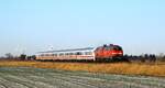 DB 218 495 und 435 mit dem IC 2375 nach Karlsruhe.