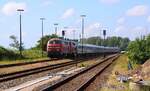 DB 218 421 und 397 mit IC 2077 nach Hamburg-Altona.