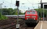 DB 218 315-0 Einfahrt HH-Hbf mit IC aus Westerland.