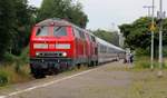 RP 218 488-5 und die DB 218 307-7 mit IC 2311 Husum 20.07.2019