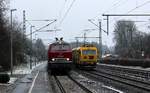 ELV 218 139 und JumboTec Stopfer in Owschlag. 29.12.2020