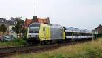 NOB/DISPO 223 001-9(REV/Lz/09.02.12)als Zuglok der NOB 81714 nach Westerland/Sylt.