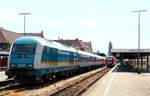 VBG 223 061-3 mit dem  Alex  von Lindau nach München steht hier in Bahnhof Lindau am Bodensee(üaVinG).