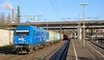 EVB 223 034-0 mit Containerzug, Hamburg Harburg 06.04.2023