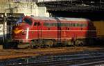 CTR/DSB Litra MY 1138 oder 1227 004-9 stand am Morgen 02.05.2015 mit einem Bauzug im Hamburger Hauptbahnhof abgestellt.