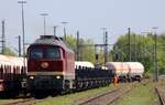 SLRS 132 068-8/232 068-7 mit Langschienen Transport, Itzehoe 08.05.2022 Bild: D.Pinto II