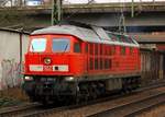 DB 233 698-0(REV/BCS X/18.08.10)dieselt hier solo durch HH-Harburg.