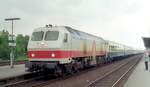 240 002-6(MaK DE 1024) mit IC 731 Niebüll 12.07.1992