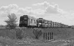 DB 245 027 mit SyltShuttle auf dem Weg nach Westerland...Gotteskoog 17.05.2020