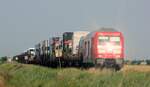 DB 245 021 mit SyltShuttle gen Niebüll...Bü Triangel 19.07.2022