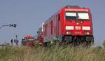 DB 245 022 mit SyltShuttle nach Niebüll (Raw Version) Lehnshallig 19.07.2022