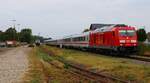 DB 245 021 mit IC 2311 Einfahrt Husum.