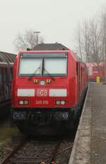 DB 245 016-1 der DB Regio AG Region Mitte Frankfurt(M) zu Gast in Niebüll. 01.03.2025