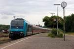 Paribus/NAH.SH/DB 245 203-5 mit dem RE 11010 nach Westerland.