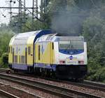 246 007-9 mit Test-Steuerwagen der Metronom, HH-Harburg, 10.09.2012