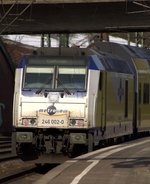 ME 246 002-0 flimmert hier im Bhf HH-Harburg vor sich hin und wartet auf die Weiterfahrt Richtung Cuxhaven.