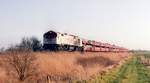 OHE 330090(250 001) Marschbahn Autozug-Testfahrt Bü Rollwagenzug 06.01.2005