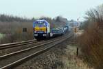 MaK DE 2700-11 mit RDC AutoZug Klanxbüll 08.01.2017