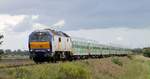 RDC DE 2700-02 (251 002-2) mit NEX nach Westerland/Sylt) am Bü Triangel 07.09.2020