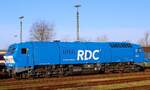 RDC/RAG DE2700-07 oder 251 007-1  Cindy , ex Hectorrail 861.004  Obelix , REV/LKM/21.01.22, Niebüll Bhf, 26.02.2022