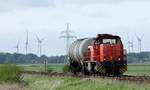 CFL Cargo 1275 820 ex LTE 2150.901 mit voller Auslastung Richtung Bredstedt, Bongsiel 24.05.2017