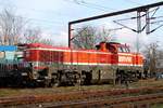 RVM 55 (92 80 4185 025-8 D-RVM) wartet in Pattburg auf ihre Rückleistung 27.02.2020