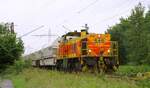 TKSE 546 mit leerem Kalkzug nach Rohdenhaus im Angertal, Ratingen-Lintorf 08.06.2022