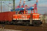 TWE/WLE 0276 004-5(REV/WLE/16.11.09)hatte am 06.02.2015 Rangierdienst am Eurogate-Terminal HH-Waltershof.