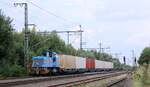 neg V103 / 0575 003-7 mit dem Nordliner KLV aus Pattburg/DK kommend bei der Durchfahrt in Jübek.