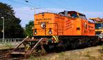 Wegen der Sonne nochmal von der andren Seite....Redler Lok 9 202 500-5 Rendsburg 23.08.2022