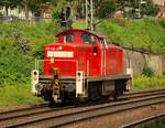 295 080-6 dieselt hier durch HH-Harburg.