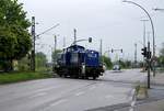 HHLA/Metrans i.E bei der EVB/MWB 3 295 092-1  Hamburg  auf Rangierfahrt im Bereich Hamburg Hohe Schaar.