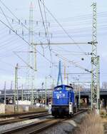 HHLA/Metrans 295 082-2 auf Rangierfahrt am Umspannwerk Dradenau.