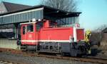 DB 335 080-8 (Jung 14069, 1969 Köf III, ex 333 080-0, ++2004 TSR Magdeburg ) Bahnhof Flensburg 31.01.1997