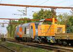 Nachschuß auf die Überführung der Northrail 322 220 127 (ex DSB MK 608) in den Grenzbahnhof Pattburg 10.10.2022