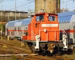 DB Schenker Rail Deutschland AG Hannover 3362 419-4(REV/BCS X/05.07.2010) brummt hier mit dem üblichen V60 Sound durch den Bremer Hbf.