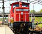 DB 363 726-1 bei Rangierarbeiten im Kieler Hauptbahnhof.