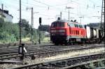 Das bunte Leben der 215 001-9, in Neurot in Neu-Ulm im Juli 1998.