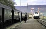 215 mit Umbauwagen in Oberkochen.