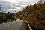 Die an die KSW vermietete 272 409-4 / D21 (92 80 1272 409-4 D-BE) der Bentheimer Eisenbahn, ex Rurtalbahn V 204 (92 80 1272 409-4 D-RTBC), eine Vossloh G 2000 BB (mit symmetrischem Führerhaus),